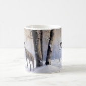 グレイハウンドイタリアンは雪のクリスマスを許す コーヒーマグカップ (中央)