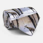 グレイハウンドイタリアンは雪のクリスマスを許す ネクタイ (ロール)