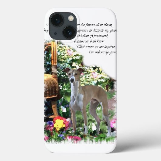 グレイハウンドイタリアンアートギフト Case-Mate iPhoneケース (裏面)