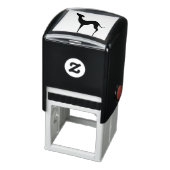 グレイハウンドイタリアンウィペット犬シルエットエレガント セルフインキングスタンプ (商品)