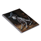 グレイハウンドイタリアンカボンプキンスハロウィーン怖 ノートブック (右側)