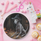 グレイハウンドイタリアンカボンプキンスハロウィーン怖 ペーパープレート (パーティー)