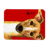 グレイハウンドイタリアンカラーブロック マグネット (横)