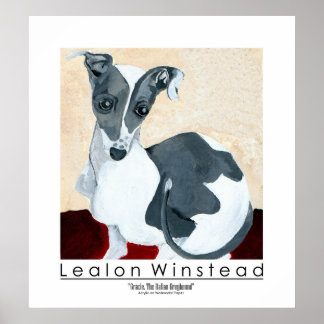 グレイハウンドイタリアングレイシー ポスター