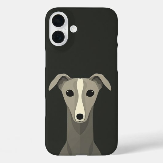 グレイハウンドイタリアングレイハウンドかわいいウィペット犬 Case-Mate iPhoneケース (裏面)