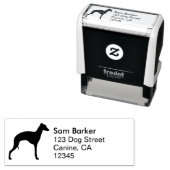 グレイハウンドイタリアンシルエットイギー差出人住所 セルフインキングスタンプ (インサイチュ)