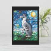 グレイハウンドイタリアンスタリーナイトウィペットドッグアート シーズンカード (スタンド正面)