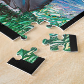 グレイハウンドイタリアンスタリーナイトウィペットドッグアート ジグソーパズル (側面)