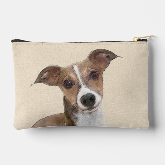 グレイハウンドイタリアンズ絵を描セブルオリジナルドッグアート アクセサリーポーチ (裏面)