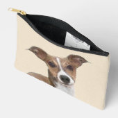 グレイハウンドイタリアンズ絵を描セブルオリジナルドッグアート アクセサリーポーチ (見開き)