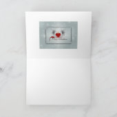 グレイハウンドイタリアンズ・メリークリスマス ノートカード (内部)