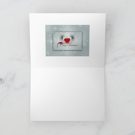 グレイハウンドイタリアンズ・メリークリスマス ノートカード (内部)