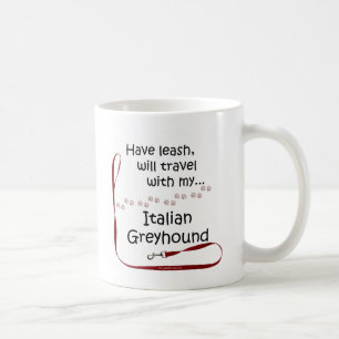 グレイハウンドイタリアントラベルリーシュ コーヒーマグカップ