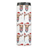 グレイハウンドイタリアンドがクリスマスを育てる タンブラー (裏面)