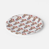 グレイハウンドイタリアンドがクリスマスを育てる ペーパープレート (アングル)