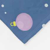 グレイハウンドイタリアンドッグシルエットクリスマスパターン フリースブランケット (角)