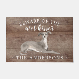 グレイハウンドイタリアンドンドアパーソナライズされたードマット ドアマット