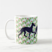 グレイハウンドイタリアンハイステッパクリスマス コーヒーマグカップ (左)