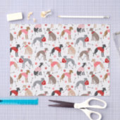 グレイハウンドイタリアンバレンタインパターンティッシュペーパー 薄葉紙 (クラフト)