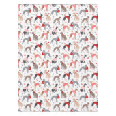 グレイハウンドイタリアンバレンタインパターンテーブルクロス テーブルクロス (正面)