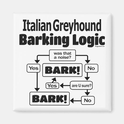グレイハウンドイタリアンバーキング論理 マグネット (正面)