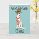 グレイハウンドイタリアンパパ カード (黄色い花)