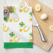 グレイハウンドイタリアンホームデコールSt patricks day キッチンタオル (四つ折り)