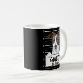 グレイハウンドイタリアンムグショット有罪の犬 コーヒーマグカップ (正面右)