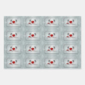 グレイハウンドイタリアンメリークリスマス ラッピングペーパーシート (正面3)