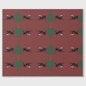 グレイハウンドイタリアンラッピングギフト紙クリスマス ラッピングペーパー (フラット)