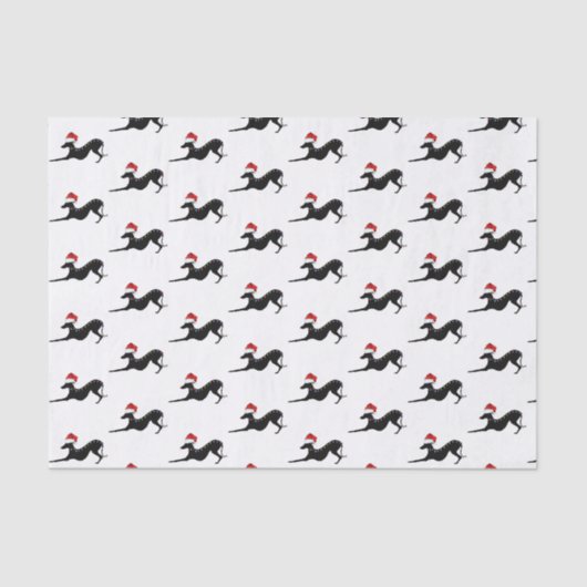 グレイハウンドイタリアンラッピングティッシュペーパークリスマス 薄葉紙 (正面)