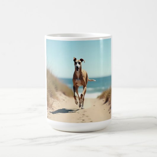 グレイハウンドイタリアンーはコーヒエレガントーマグを繁殖 コーヒーマグカップ (中央)