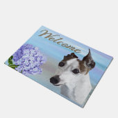 グレイハウンドイタリアン歓迎 ドアマット (アングル)