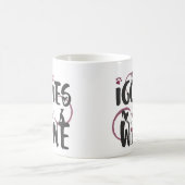 グレイハウンドイタリアン犬のオーナーワインラバーおもしろい文字 コーヒーマグカップ (中央)