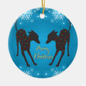 グレイハウンドイタリアン セラミックオーナメント (正面)