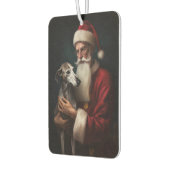 グレイハウンドウィズサンタクロースフェスティバルクリスマス カーエアーフレッシュナー (左)