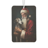 グレイハウンドウィズサンタクロースフェスティバルクリスマス カーエアーフレッシュナー (裏面)