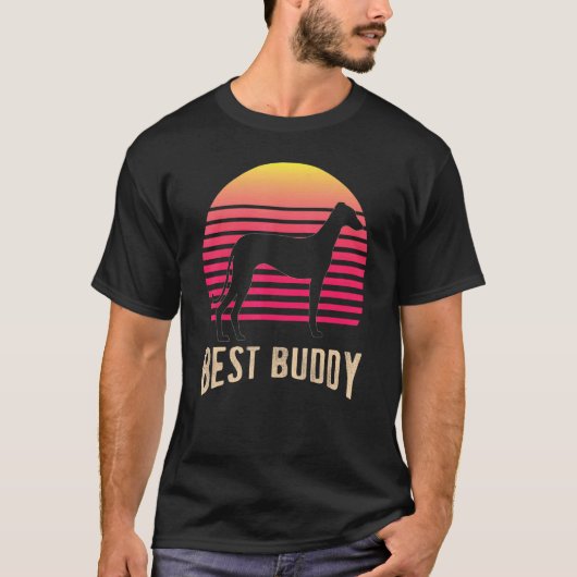 グレイハウンドウィンハウンドレトロ2 Tシャツ (正面)