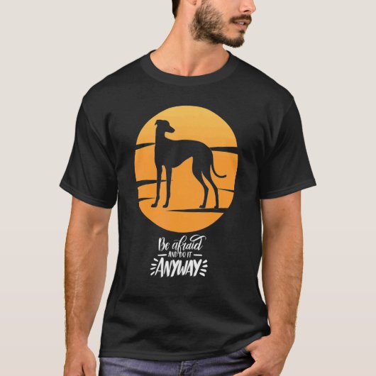 グレイハウンドウィンハウンドレトロ4 Tシャツ (正面)