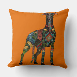 グレイハウンドオレンジ クッション