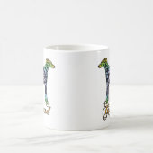 グレイハウンドカラフルブリンドルマグ コーヒーマグカップ (中央)