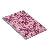 グレイハウンドガーデンアートワークグレイハウンドバラ ノートブック (右側)