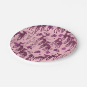 グレイハウンドガーデンアートワークグレイハウンドバラ ペーパープレート (アングル)