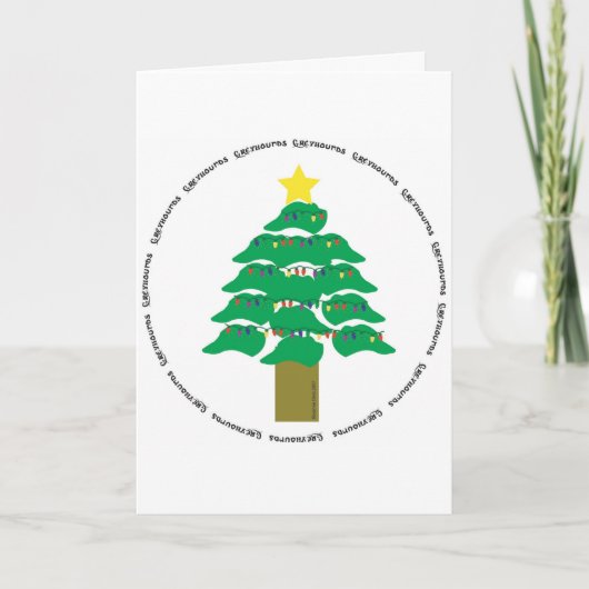 グレイハウンドクリスマスツリー2007 シーズンカード (正面)