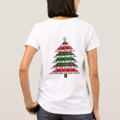 グレイハウンドクリスマスツリー Tシャツ (裏面)