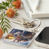 グレイハウンドクリスマスフェスティバルシーズン キーホルダー (正面右)