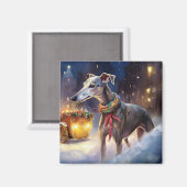 グレイハウンドクリスマスフェスティバルシーズン マグネット (正面/裏面)