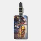 グレイハウンドクリスマスフェスティバルシーズン ラゲッジタグ (正面縦)