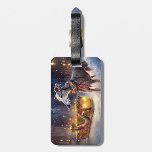 グレイハウンドクリスマスフェスティバルシーズン ラゲッジタグ (裏面縦)