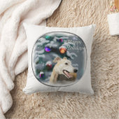 グレイハウンドクリスマス クッション (ブランケット)